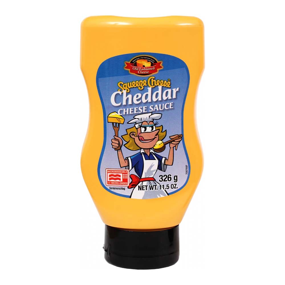 Spremere la salsa di formaggio cheddar