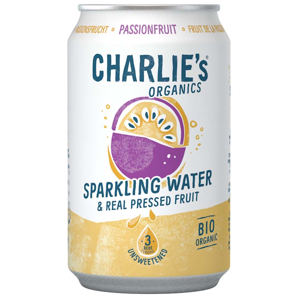 Charlie's Organics Sparkling Water Passionfruit