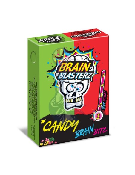 Brain Blasterz Sour Candy Brain Bitz Strawberry & Apple