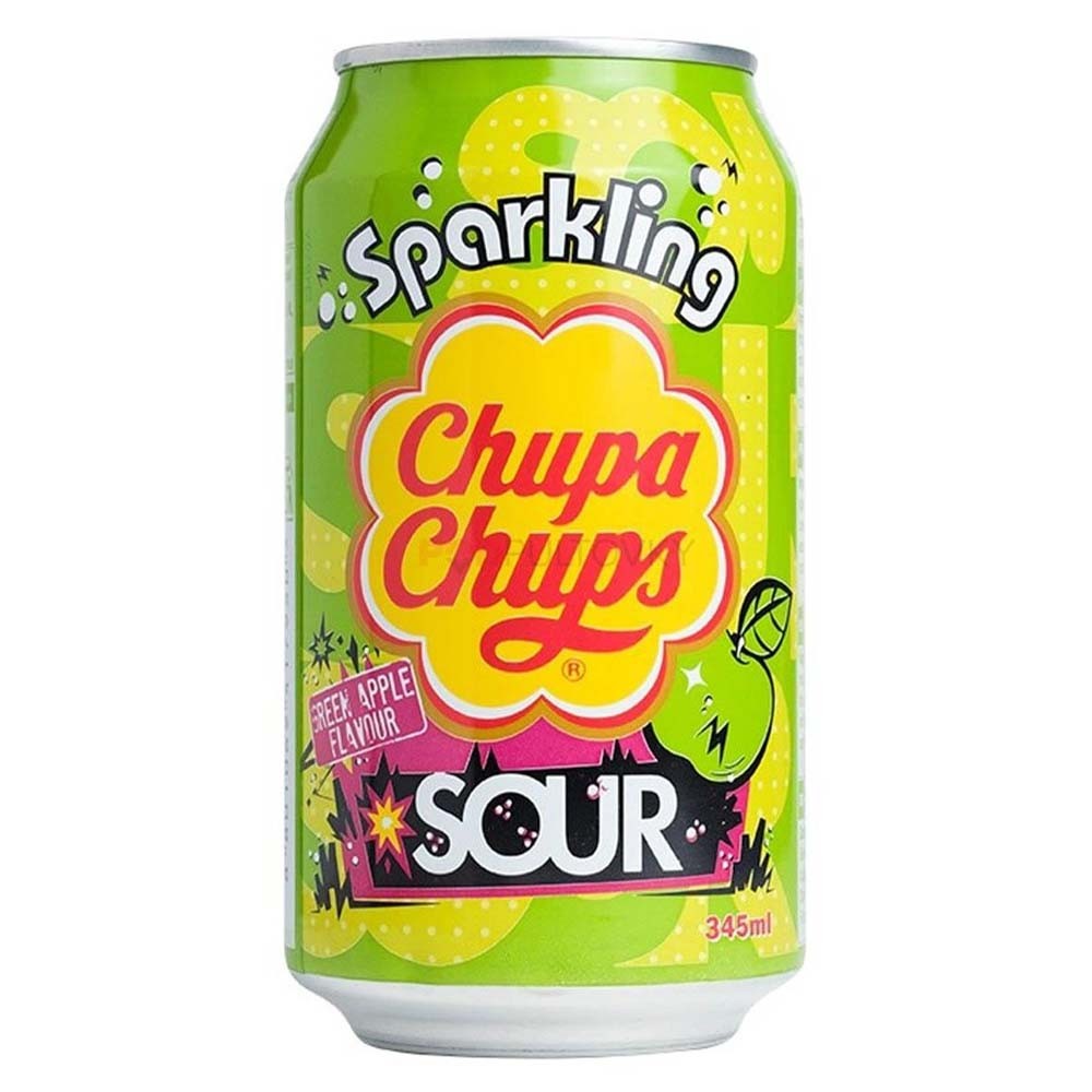 Chupa Chups Sparkling Sour Green Apple Pop's America