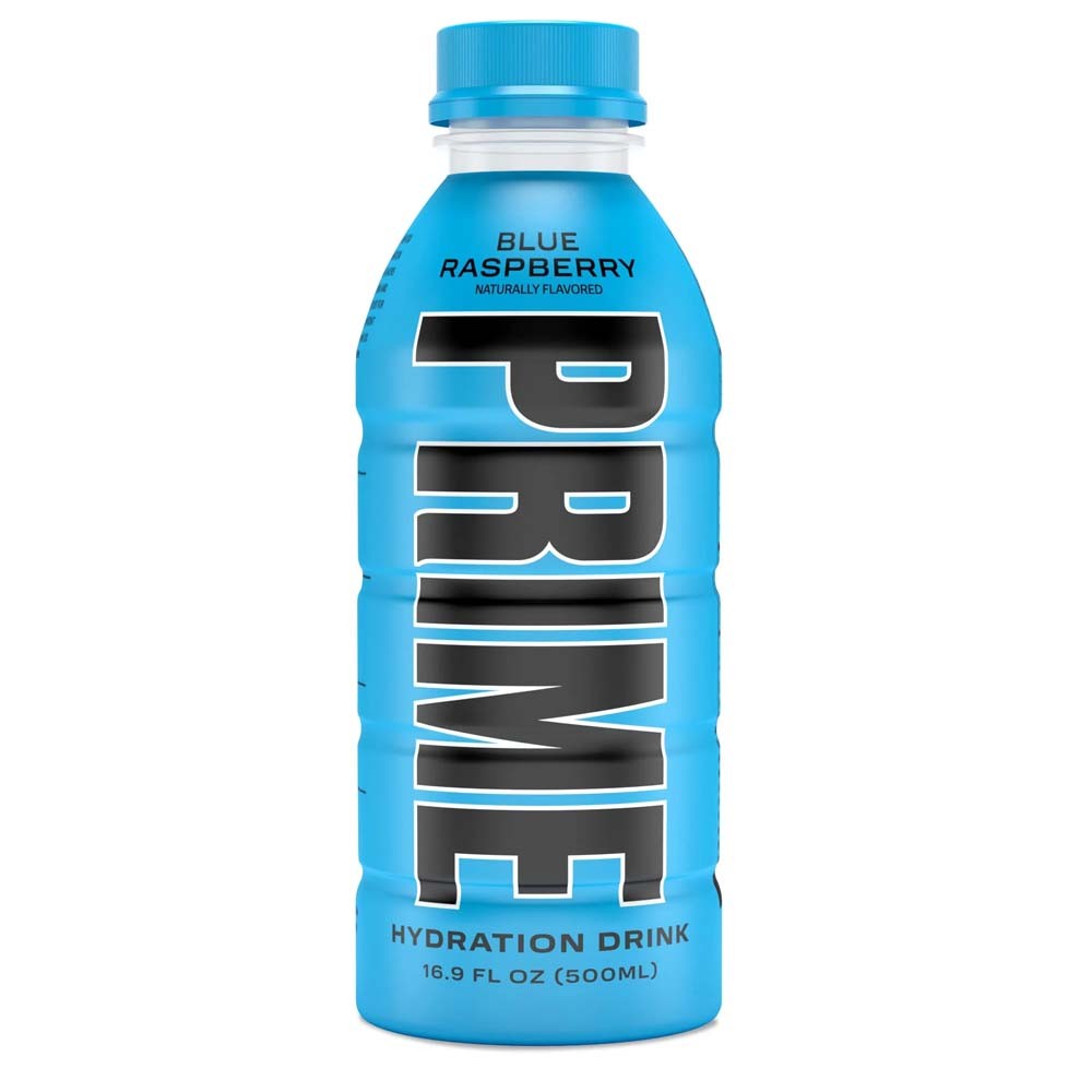 Bottiglia di lampone blu Prime Hydration