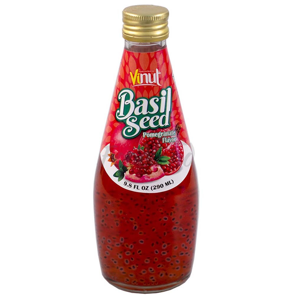 Basil Seed Drink e melograno