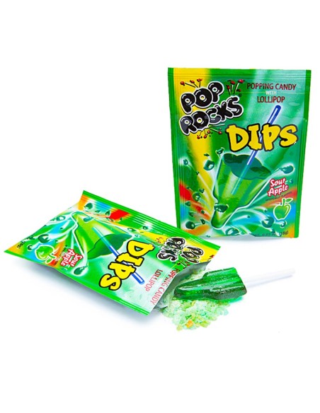 Pop Rocks Dips Sour Apple
