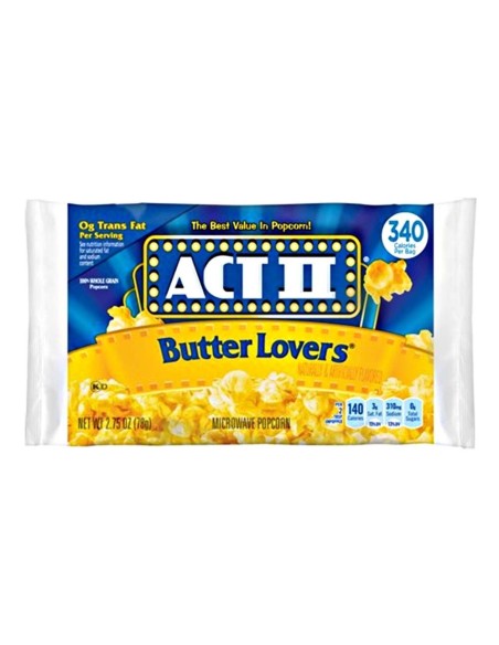 Palomitas de maíz para microondas Act II Butter Lovers