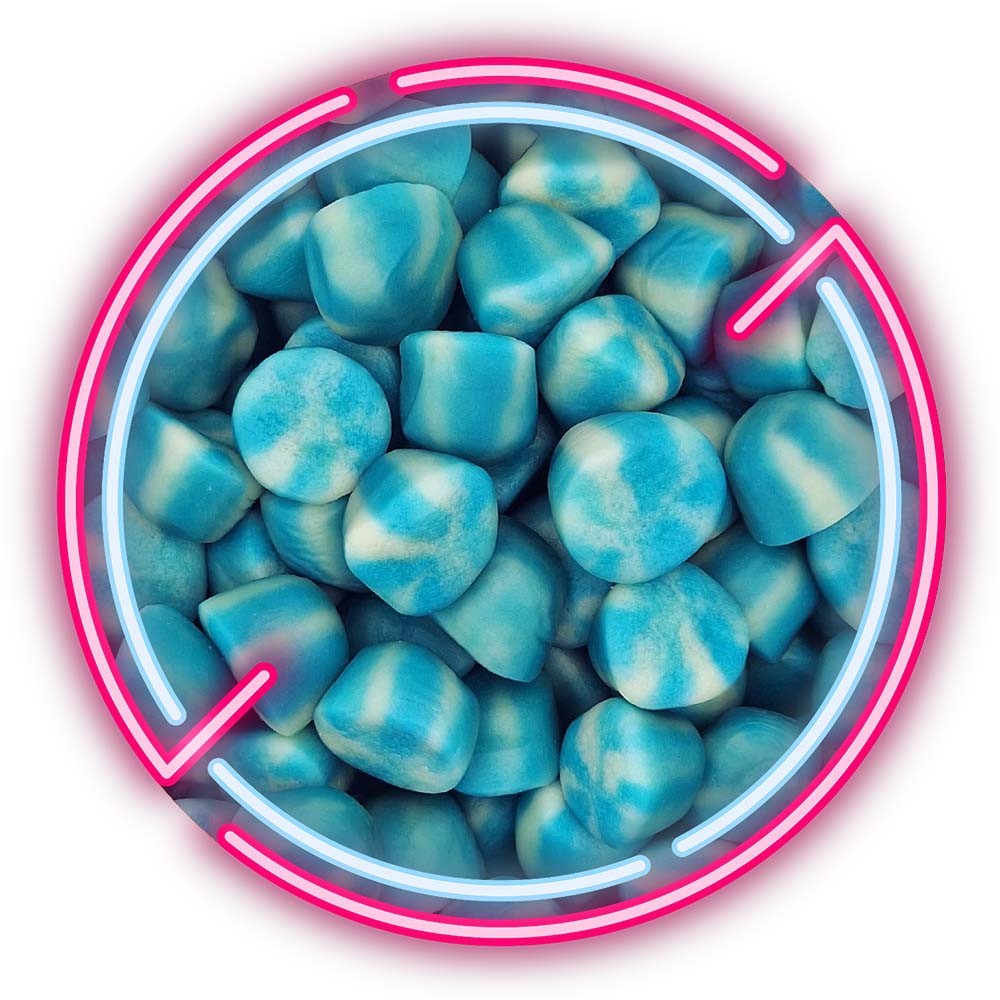 Achetez les bonbons Jelly Twist Blue Kisses - Pop's America