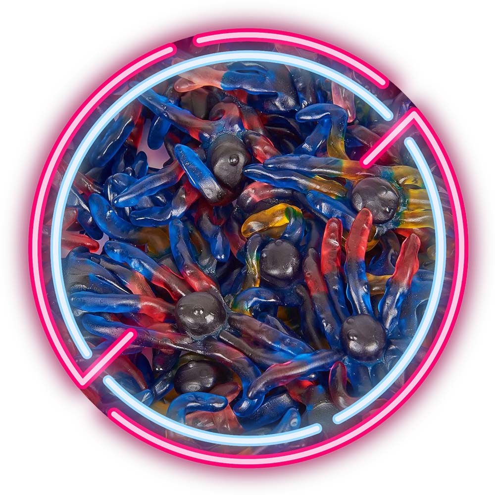 Bonbons Pieuvres gélifiées x5 - Ursula - bonbon halloween