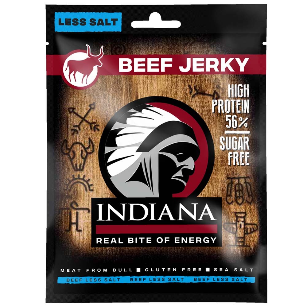 Indiana Jerky Beef Less Salt 25g