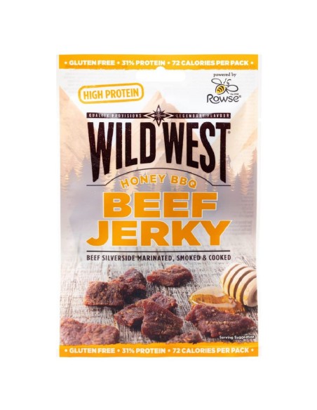 Wild West Beef Jerky Honey BBQ 25g
