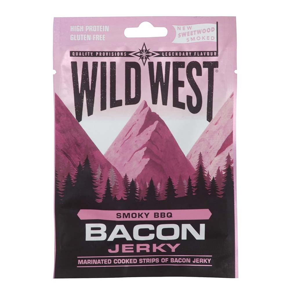 Wild West Smoky BBQ Bacon Jerky 25g