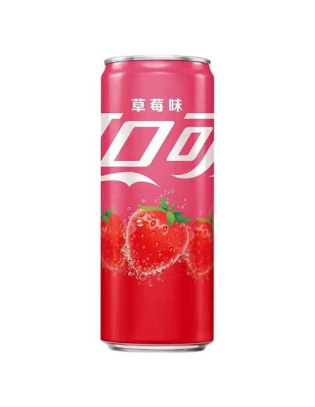 Latas de fresa Coca-Cola China