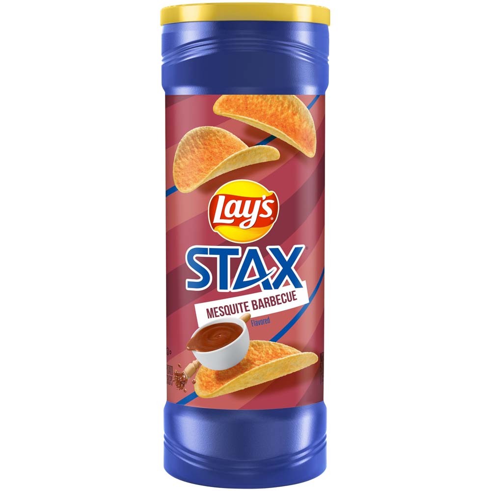 Chips Lay's Stax Mesquite Barbecue