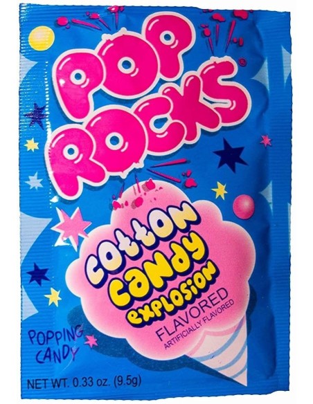 Explosión de algodón de azúcar Pop Rocks