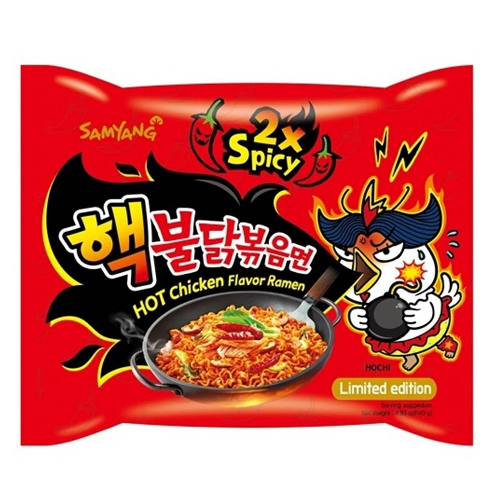 Nouilles instantanées - Hot Chicken Ramen 2x spicy 140g - Samyang