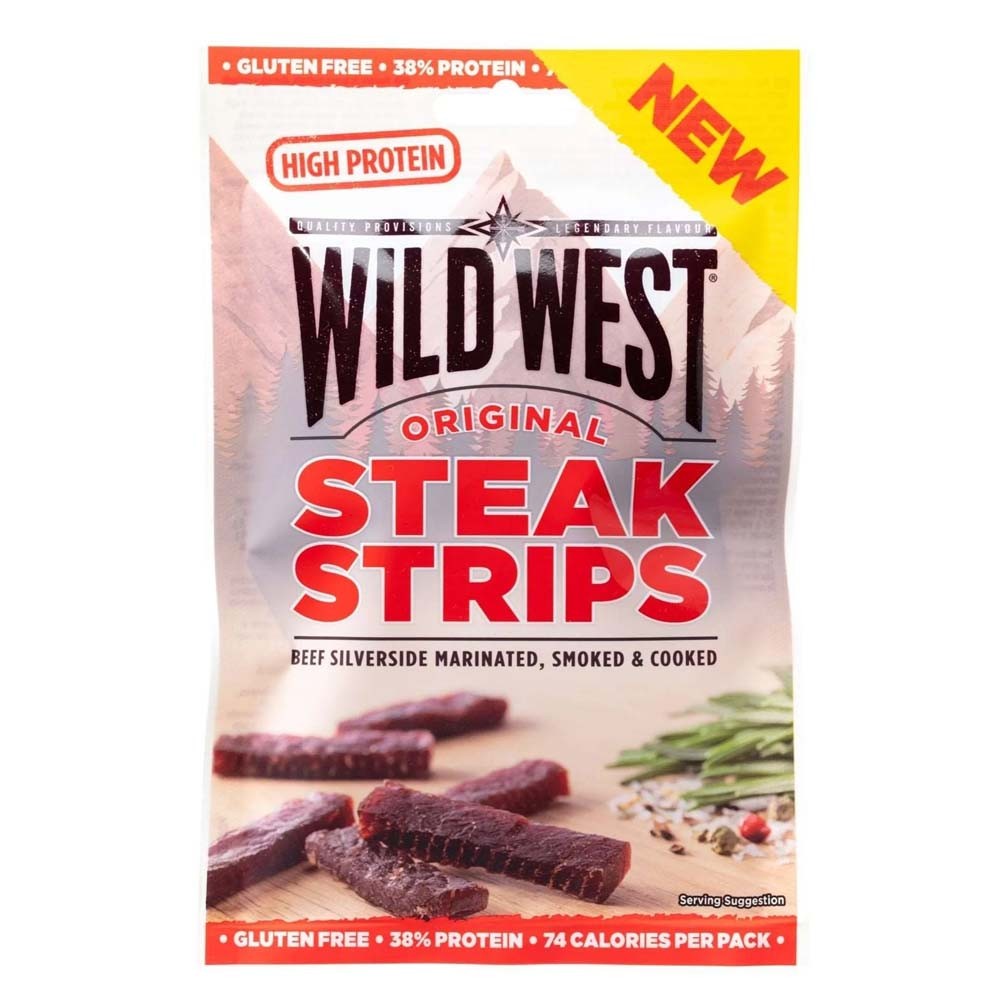 Achetez Wild West Steak Strips Original 25g - Pop's America