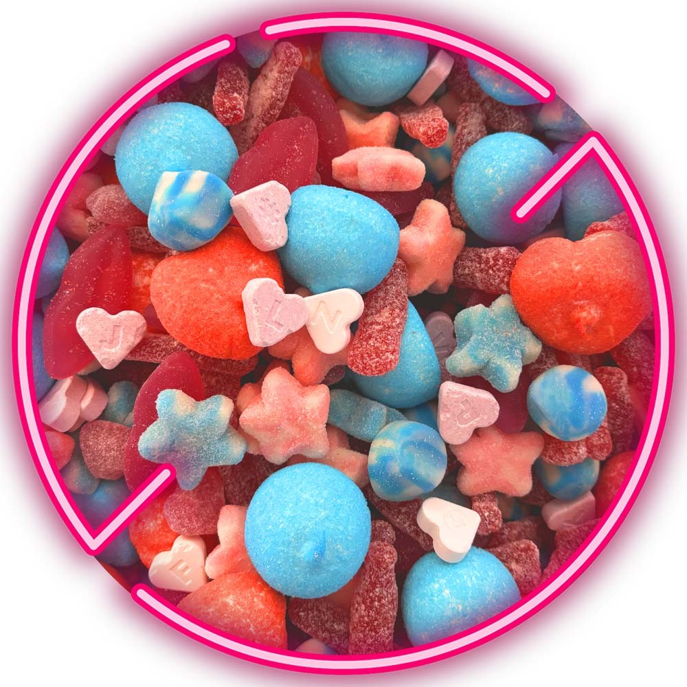 Candy Pink & Blue Mix