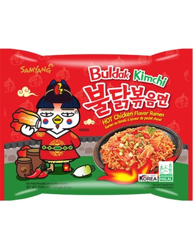 Fideos de pollo picantes Samyang Ramen Kimchi
