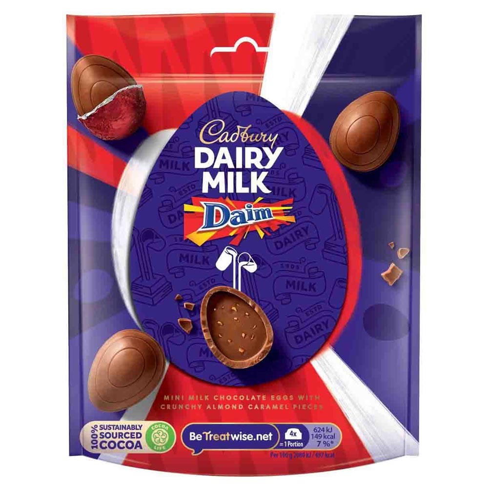 Cadbury Dairy Milk Mini Suede Eggs Bag