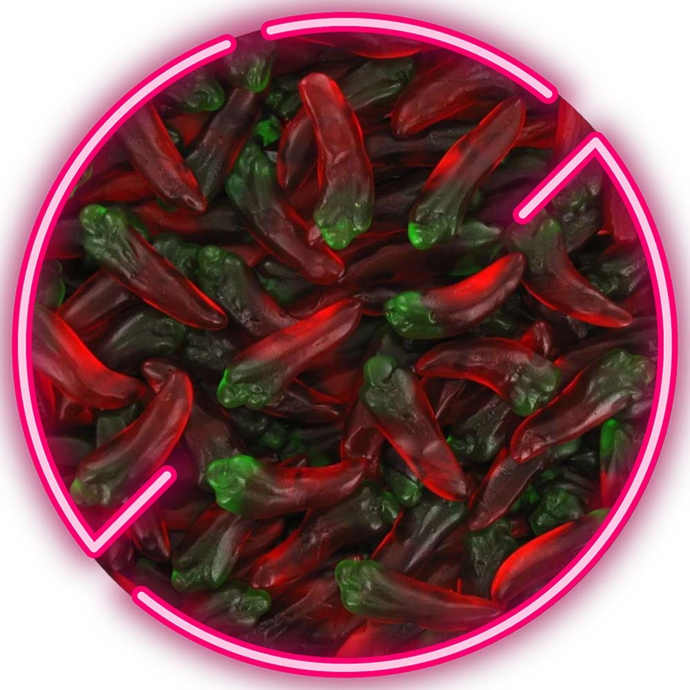 Chiles en gelatina suave