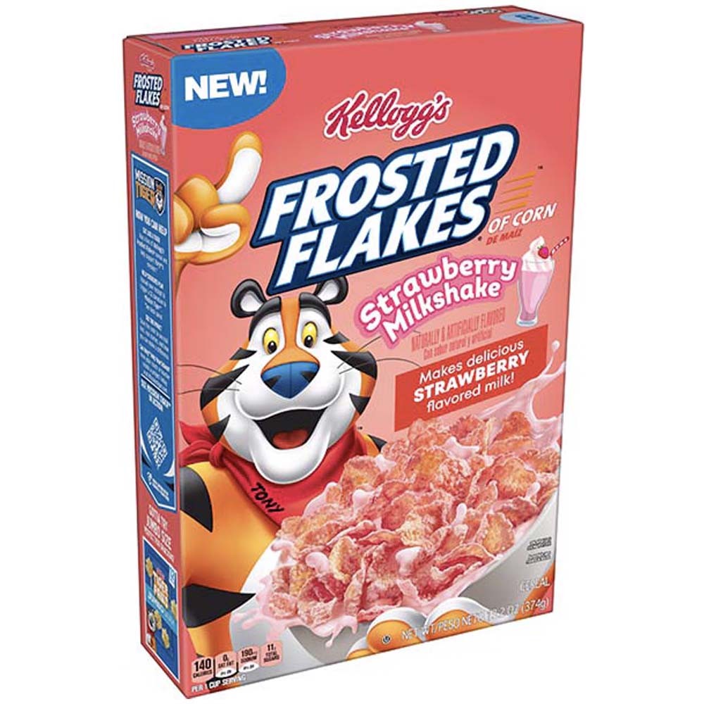 Kellogg's Frosted Flakes Strawberry Milkshake