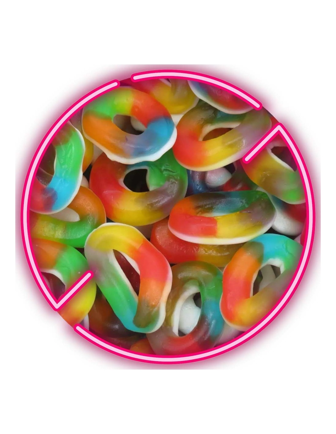 Comprar caramelos Jelly Rainbow Rings - Pop's America