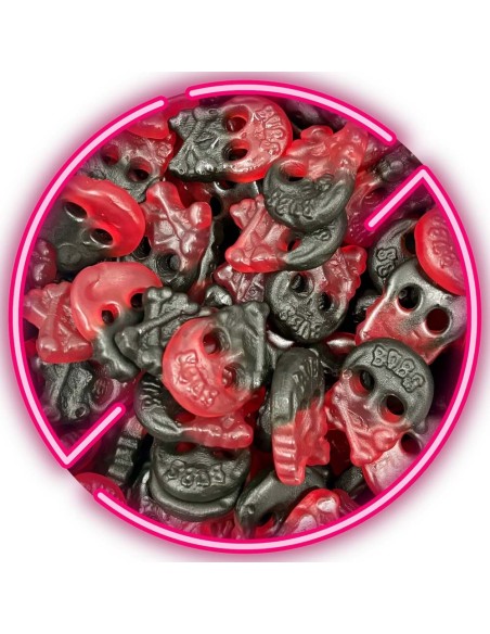 Mini Bubs Teschi Lampone / Liquirizia 250g