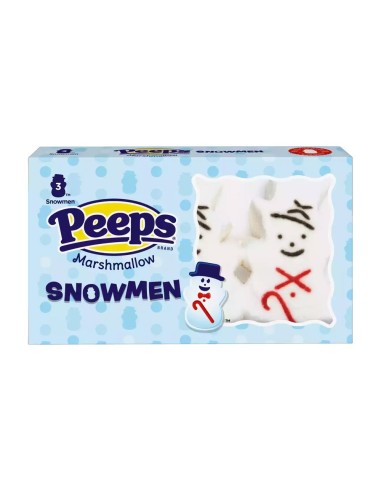 Peeps Marshmallow Snowmen x3