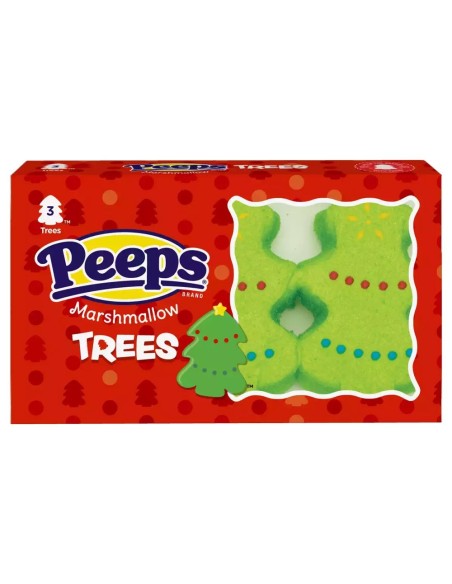 Peeps Marshmallow Christmas Trees x3