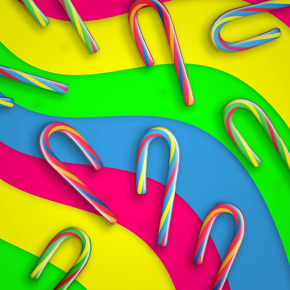 SweeTARTS Mini Candy Canes