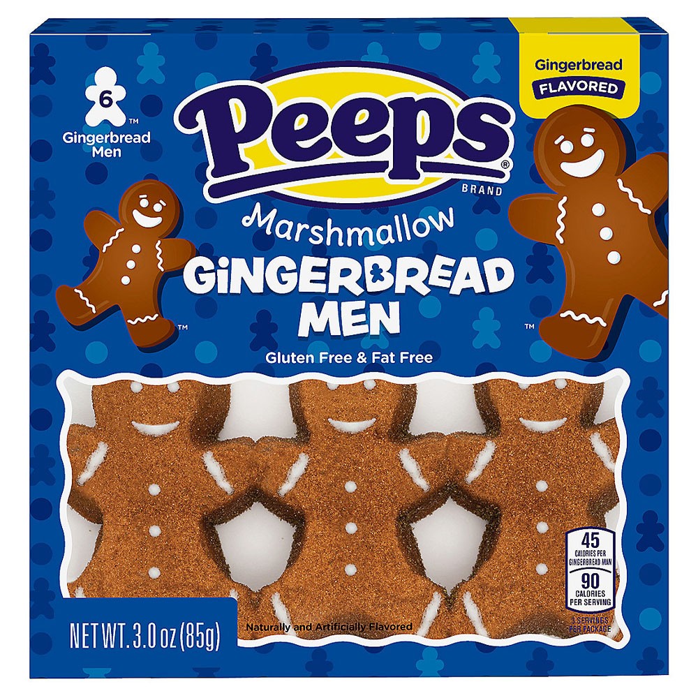 Peeps Marshmallow Gingerbread Men x6