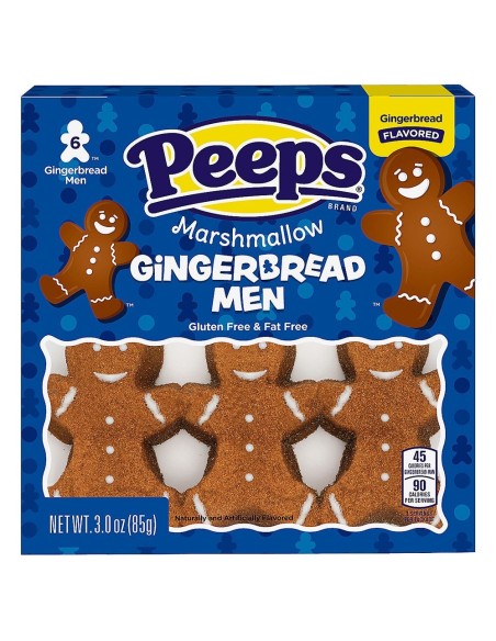 Peeps Marshmallow Gingerbread Men x6
