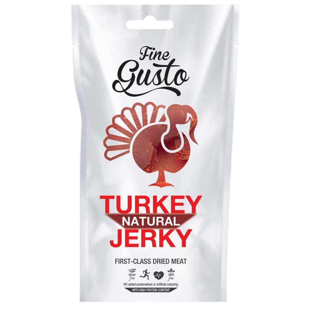 Fine Gusto Turkey Jerky Natural 100g