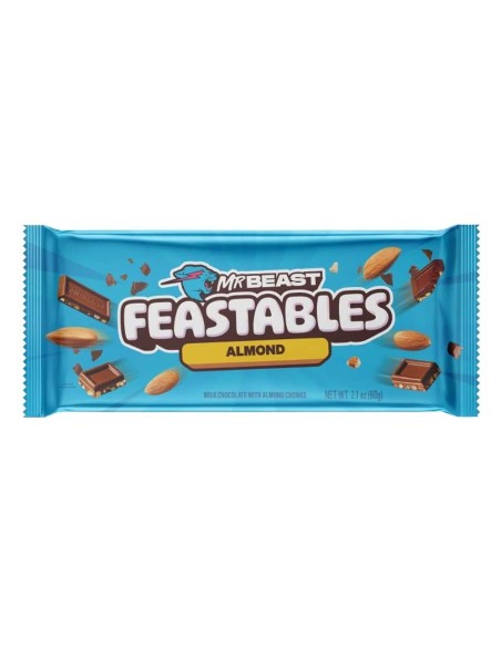 MRBEAST Feastables Chocolate con leche y almendras