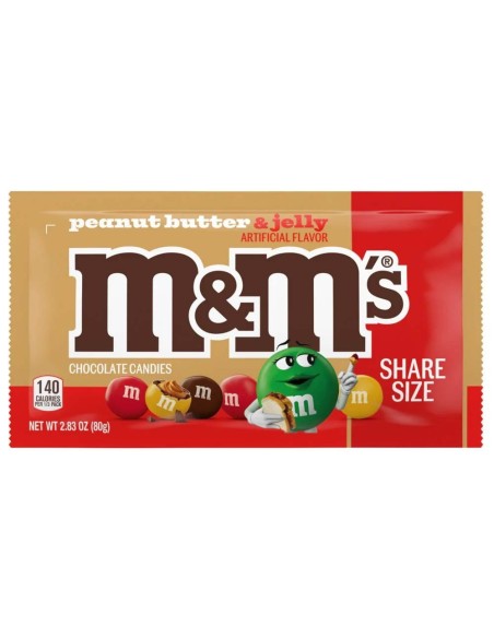 M&M's de mantequilla de maní y mermelada, tamaño para compartir