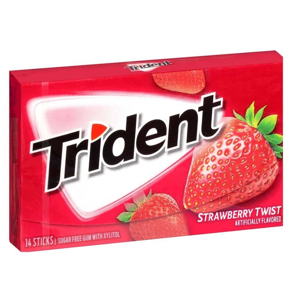 Trident Strawberry Twist Chewing Gum