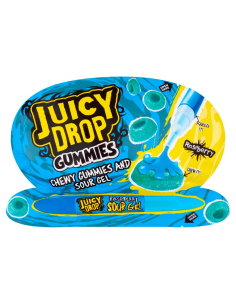 Gomitas Bazooka Juicy Drop de Gel Ácido con Frambuesa