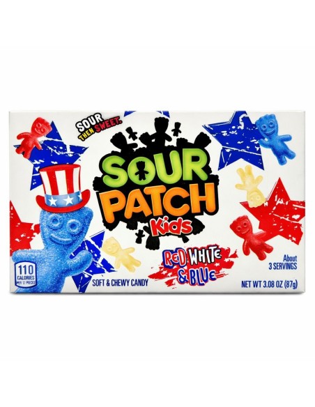 Sour Patch Kids Rojo, Blanco y Azul