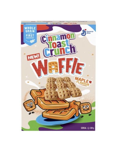 Waffle crujiente de canela y arce