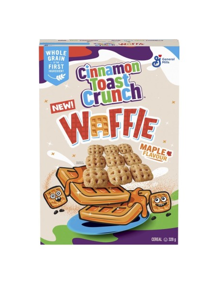 Waffle crujiente de canela y arce