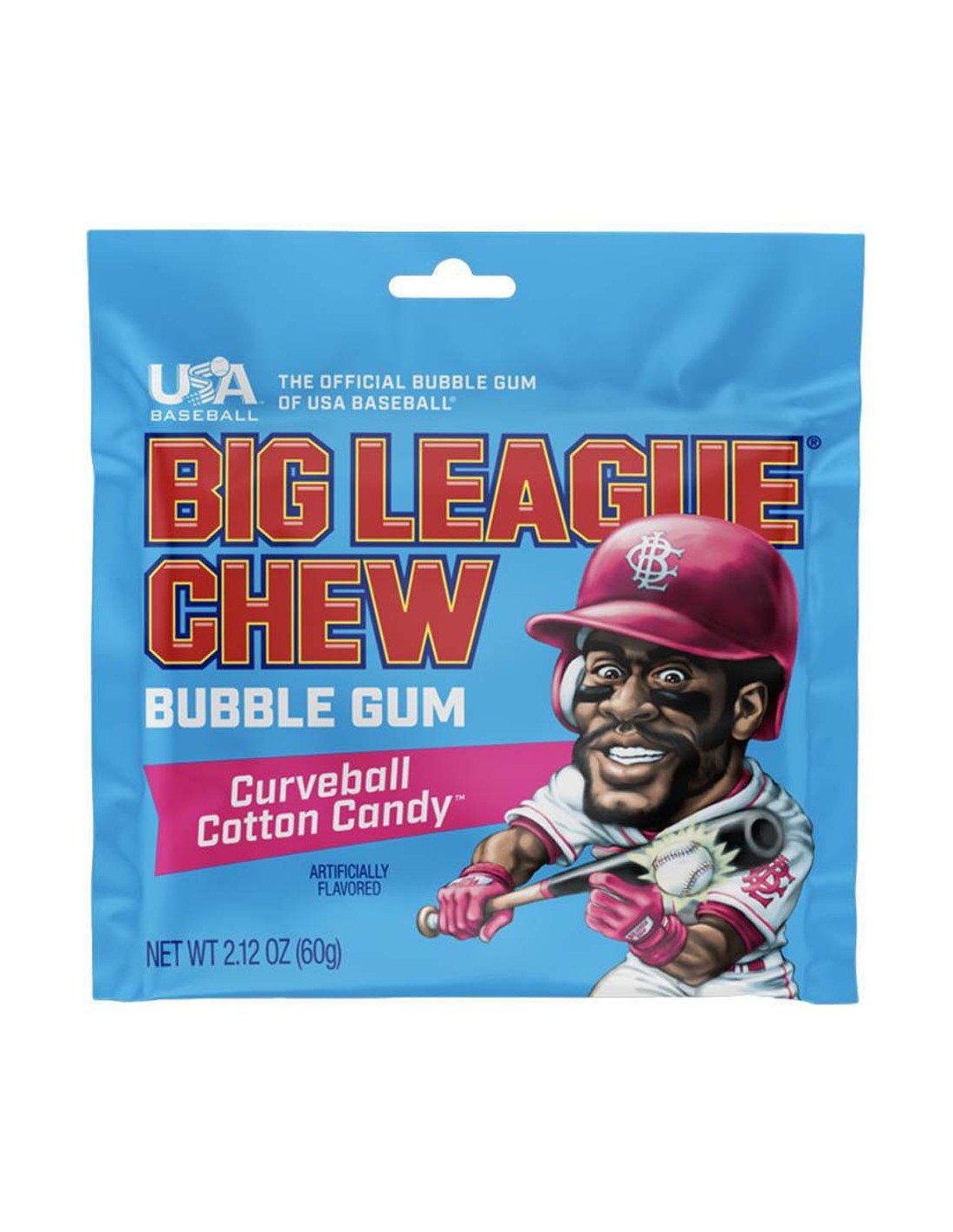 Pops Azul Chicle Chicle de la Liga Mayor, algodón de azúcar Curveball - Pop's America