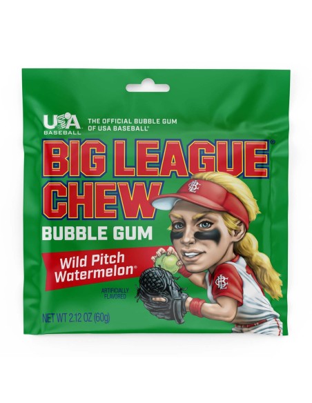 Chicle de la Liga Mayor con sabor a sandía y lanzamiento salvaje