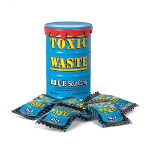 Caramelos ácidos azules de...