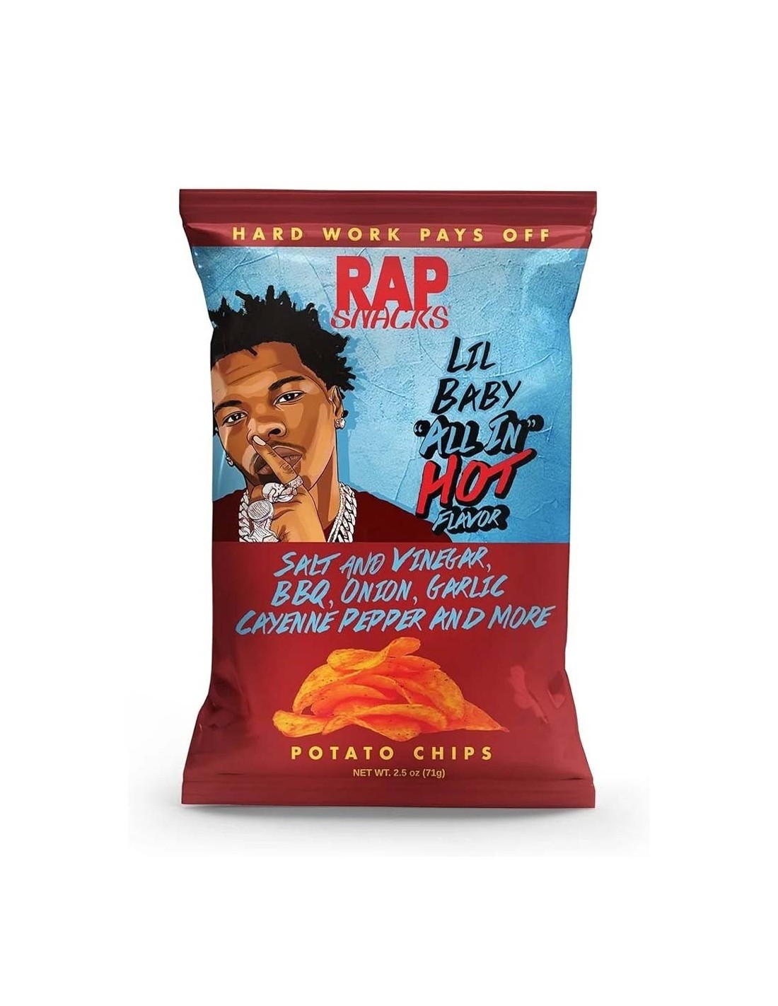 Rap Snacks Lil Baby All In Hot – Patatine piccanti - Pop's America