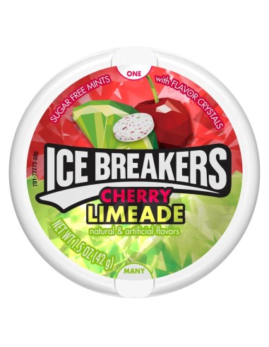 Mentas Ice Breakers con limonada de cereza