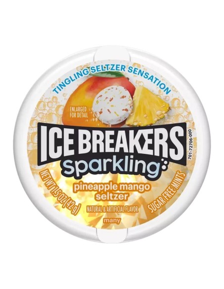 Ice Breakers Seltzer frizzante all'ananas e al mango