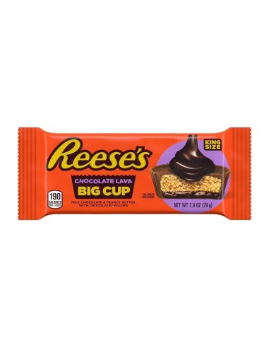 Galletas Reese's de mantequilla de cacahuete tamaño grande con chocolate y lava