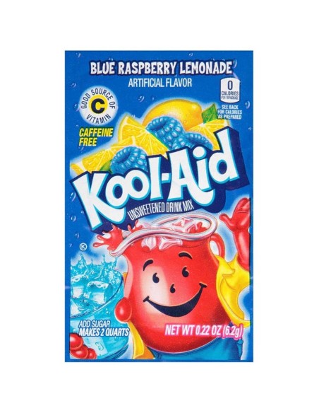 Bustina di Kool-Aid alla limonata al lampone blu