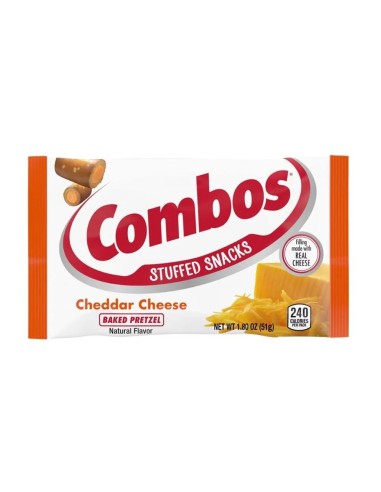 Combinaciones de pretzel horneado con queso cheddar