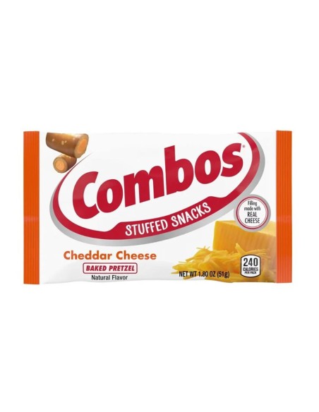 Combinaciones de pretzel horneado con queso cheddar