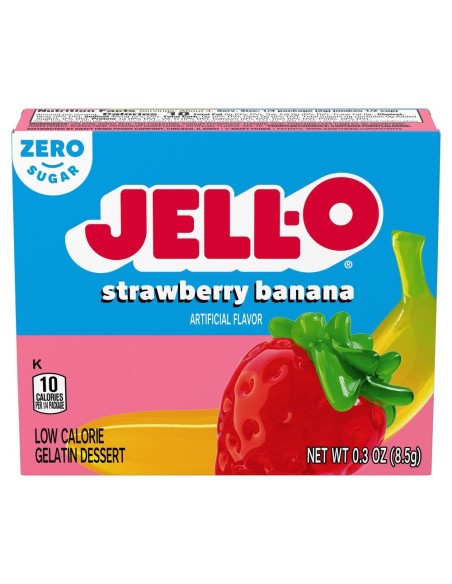 Jell-O Fragola-Banana Zero Zucchero