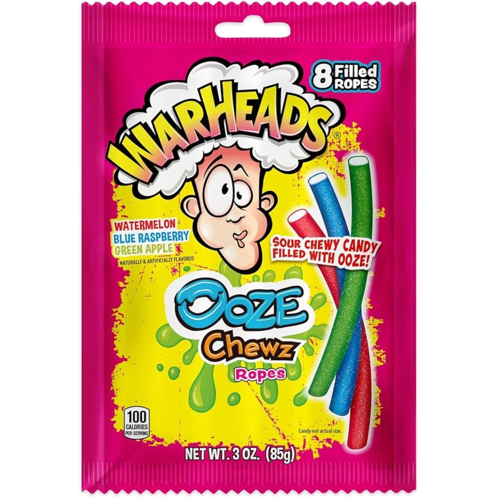 Warheads Ooze Chewz Ropes